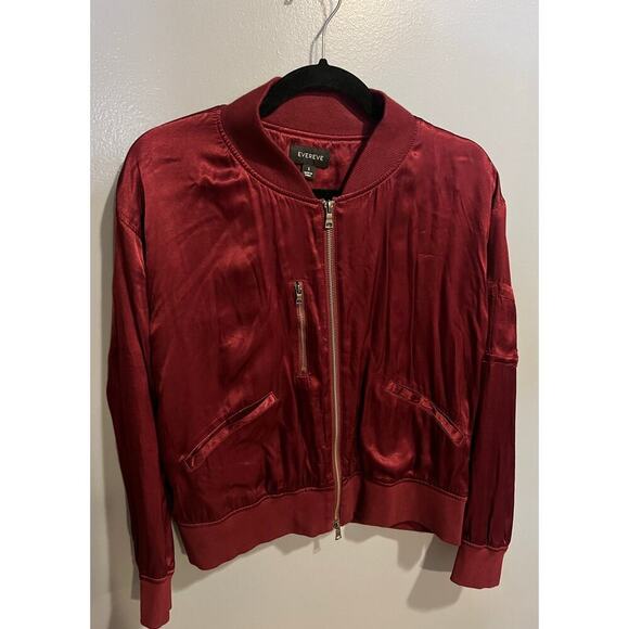 EUC Evereve Satin Gemma Bomber Jacket - Picture 4 of 10
